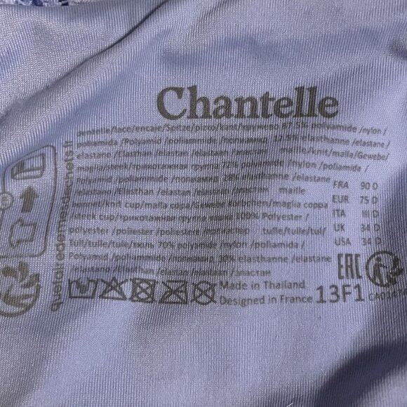 Chantelle Lavender Purple Lace Full Coverage Norah Comfort Underwire Bra 34D - Picture 4 of 4